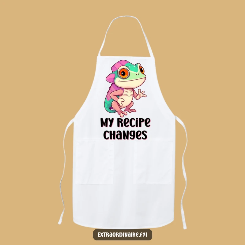 Funny Chameleon Color Apron - Cook with Vibrant Confidence and Style