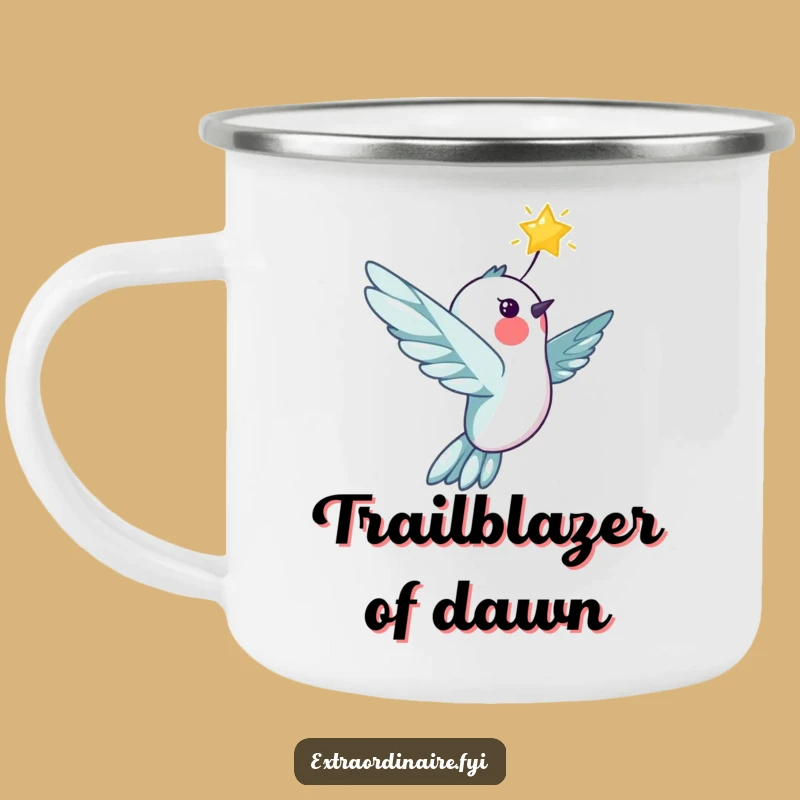 Funny Hummingbird Star Camping Mug - Your Companion for Magical Adventures