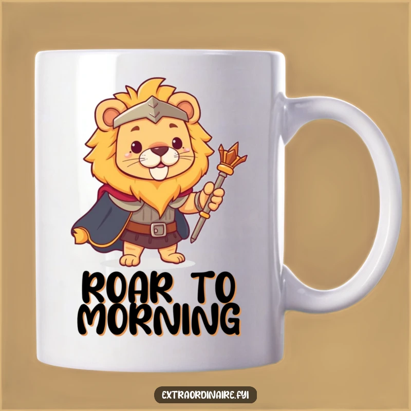 Funny Lion King Mug - Regal Roar for Your Morning Brew
