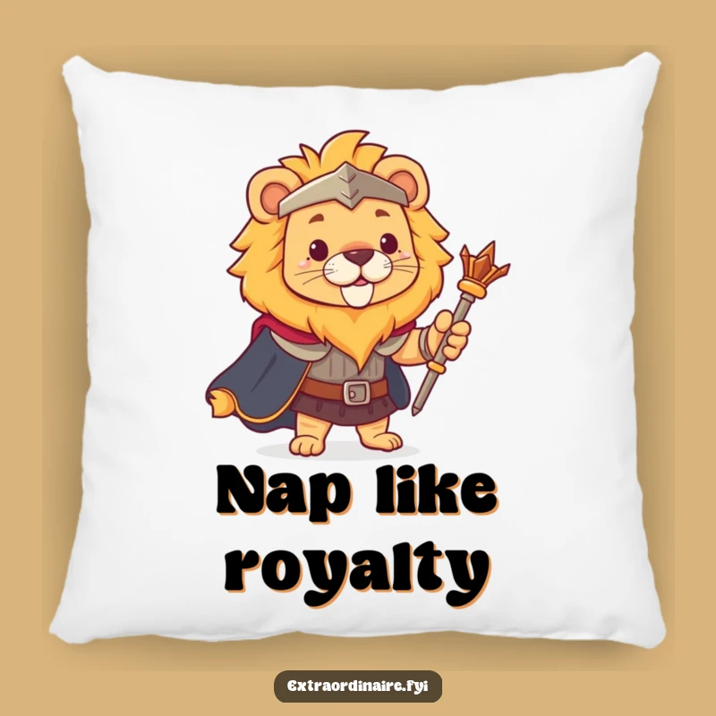 Funny Lion King Pillow - Cozy Comfort for Royalty