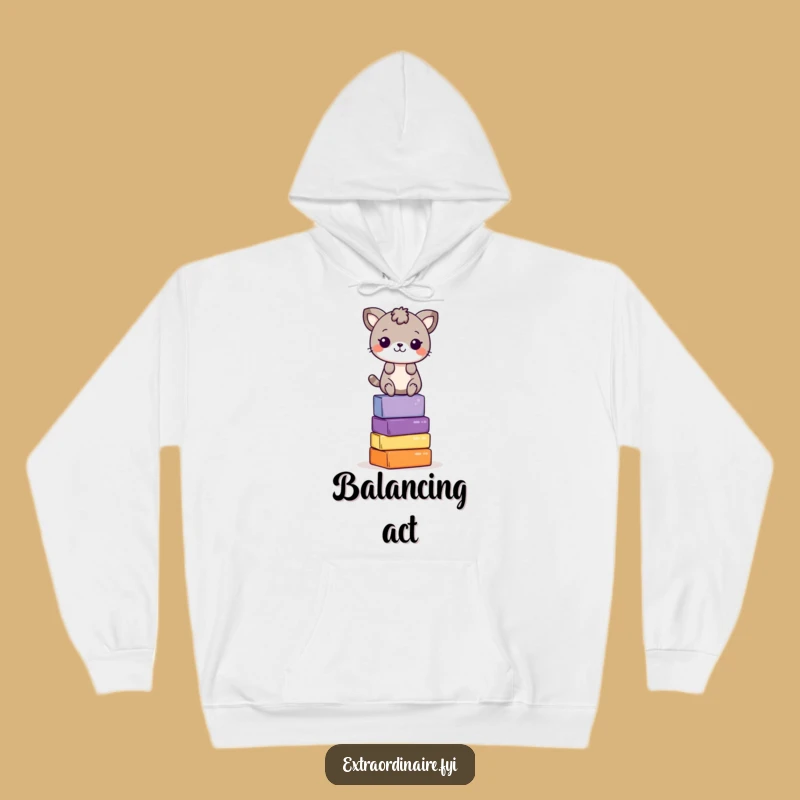 Funny Balancing Animal Hoodie: Cozy Comfort with a Playful Twist Funny Gift