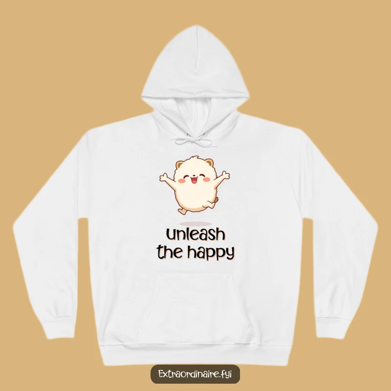 Funny Fluffy Animal Hoodie: Cozy Comfort with a Leap of Joy Funny Gift