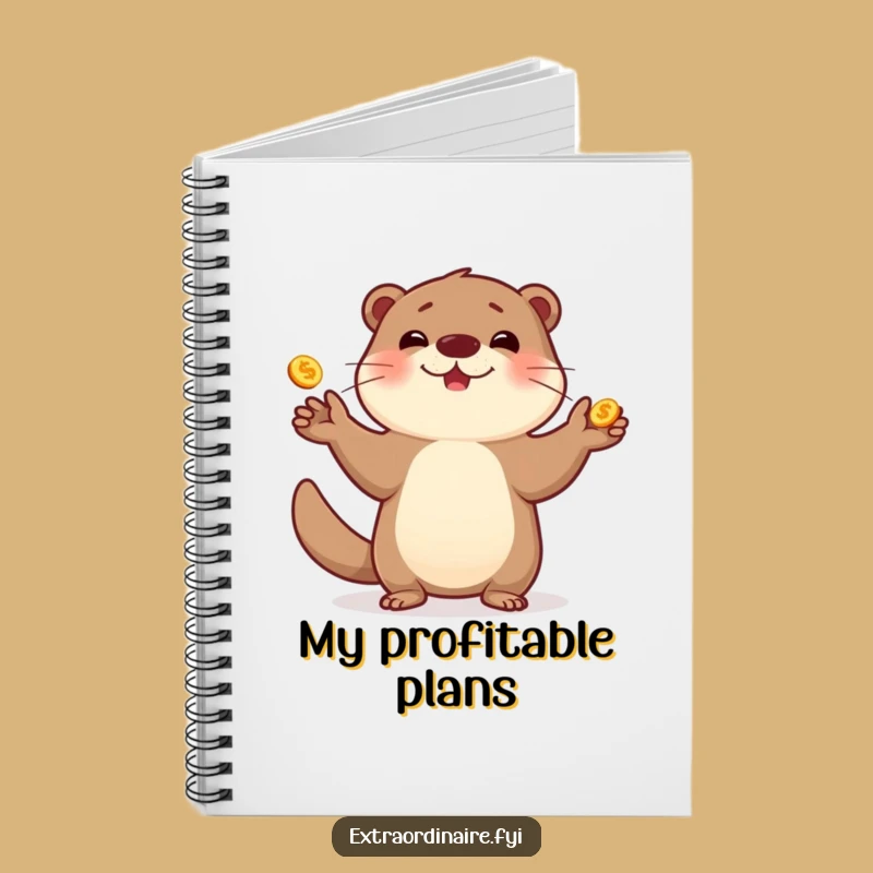 Funny Otter Juggling Notebook - Jot Down Your Brilliant Ideas