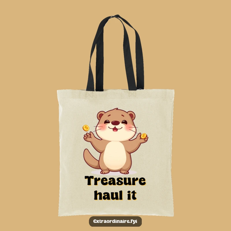 Funny Otter Juggling Tote Bag - Carry Your Treasures with Joy